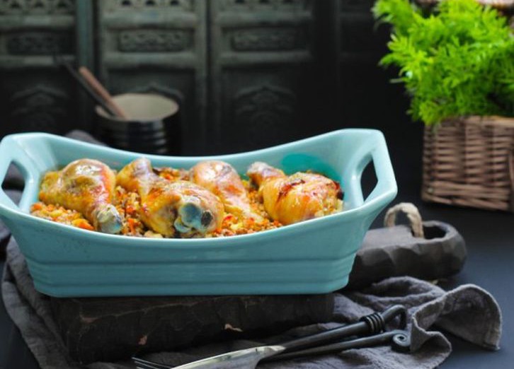 Гречка с курицей и овощами (2 в 1)